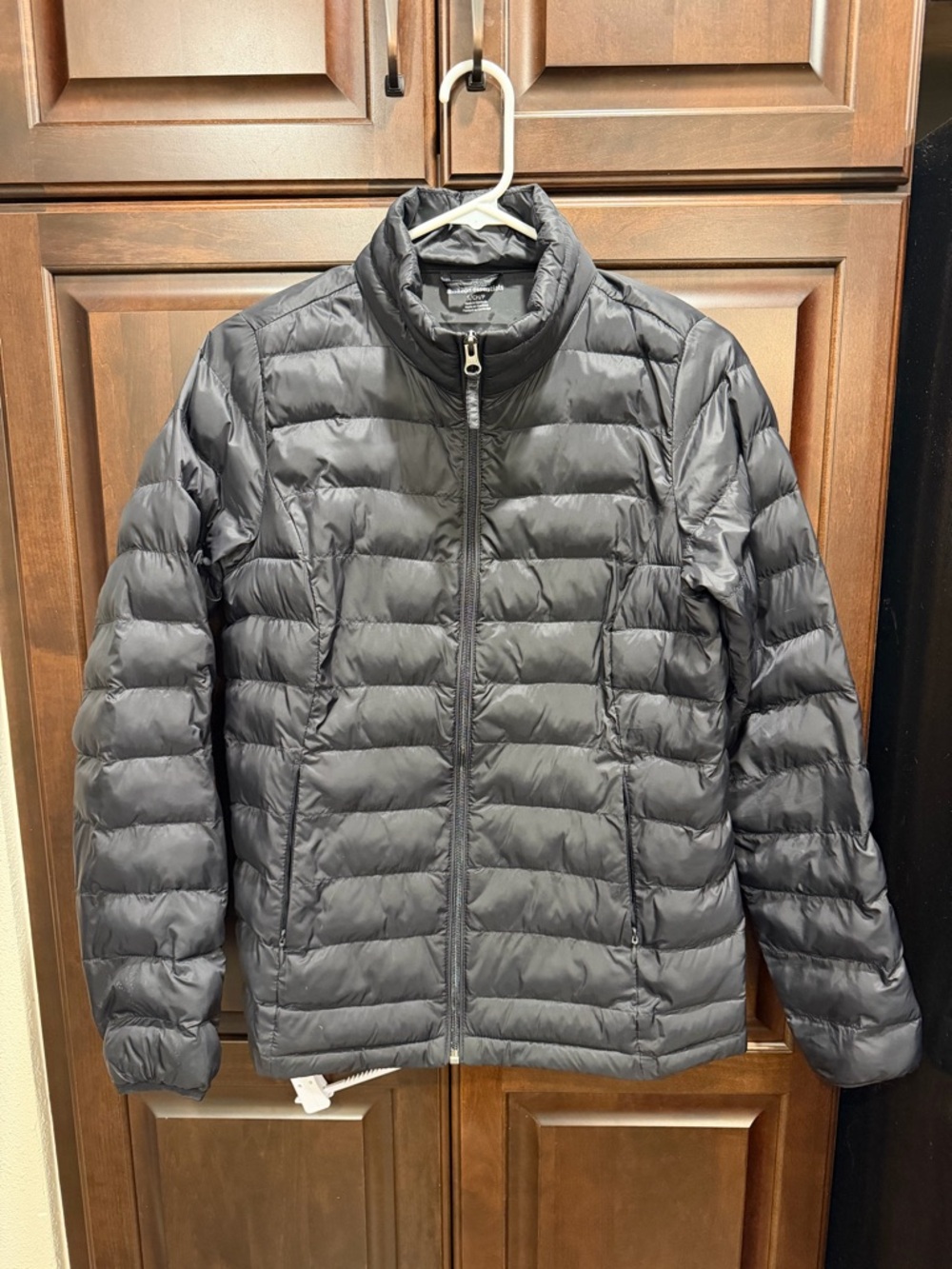 Men's Black Lightweight Packable Puffer Jacket